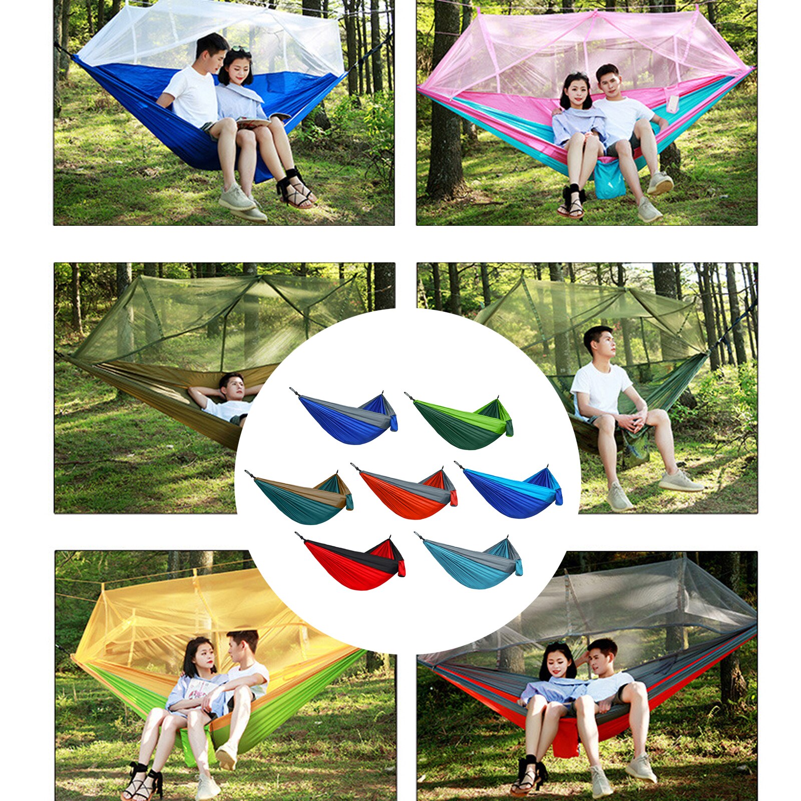 Cheap Goat Tents Double Hammock Travel Camping Chair Swing Beach Bed Rope Straps for Outdoor Camping Hiking Picnic Travel Tents 